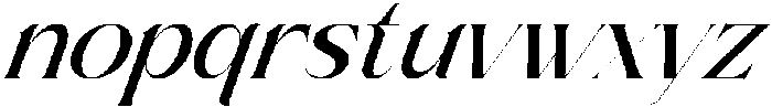 Brideside-Oblique otf (400) Font LOWERCASE