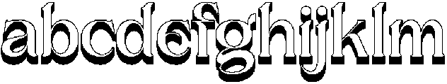 Brideside Regular 3D otf (400) FONT