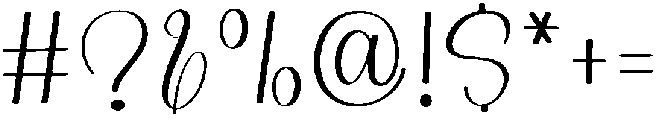 Bridesmaid Regular otf (400) Font OTHER CHARS