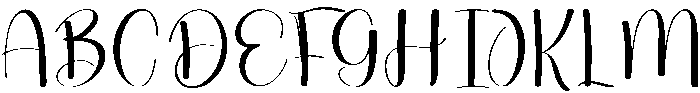 Bridesmaid Regular otf (400) Font UPPERCASE