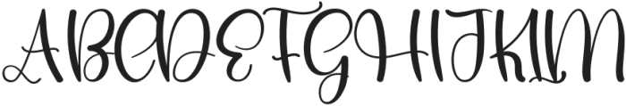 Bridesmaid Regular otf (400) Font UPPERCASE