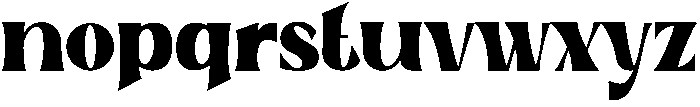 Bridge Regular otf (400) Font LOWERCASE