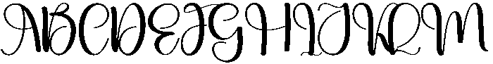 Bridgerton Regular otf (400) Font UPPERCASE