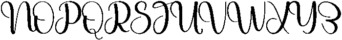 Bridgerton Regular otf (400) Font UPPERCASE