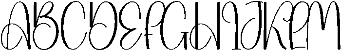 Bridgerton Regular otf (400) Font UPPERCASE