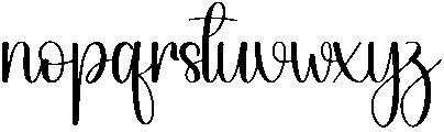 Bridgerton Regular otf (400) Font LOWERCASE