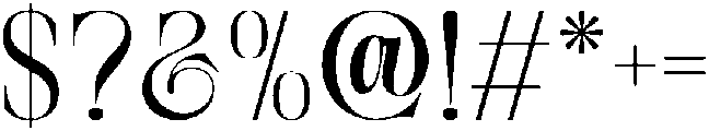 Bridget-Regular otf (400) Font OTHER CHARS