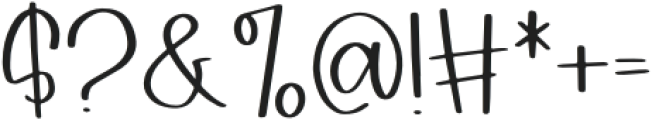 Bridgewater Handwriting Sans Regular otf (400) Font OTHER CHARS