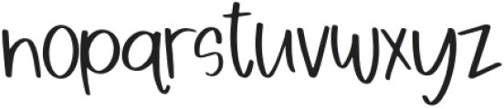 Bridgewater Handwriting Sans Regular otf (400) Font LOWERCASE
