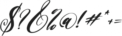 Bridgia Italic otf (400) Font OTHER CHARS
