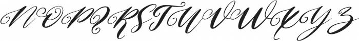 Bridgia Italic ttf (400) Font UPPERCASE