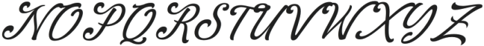 Briella-Italic otf (400) Font UPPERCASE