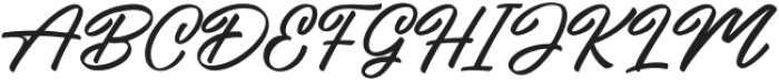 Brietyal Script Regular otf (400) Font UPPERCASE