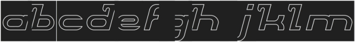 Brigade Army-Hollow-Inverse otf (400) Font LOWERCASE