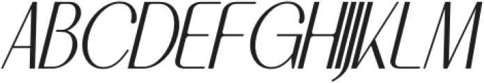 Brigebe Italic otf (400) Font UPPERCASE