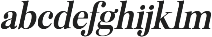 Brigette Italic otf (400) Font LOWERCASE