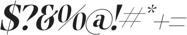 Brigfted Italic otf (400) Font OTHER CHARS