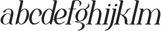 Brighelyn Italic otf (400) Font LOWERCASE