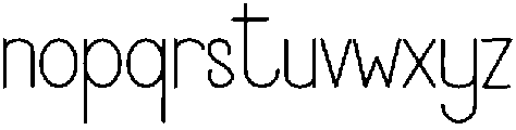 Bright Brother Regular otf (400) Font LOWERCASE