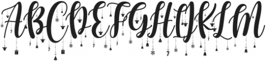 Bright Christmas Ornaments otf (400) Font UPPERCASE