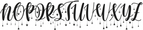 Bright Christmas Ornaments otf (400) Font UPPERCASE