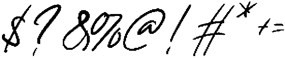 Bright Ending Regular otf (400) Font OTHER CHARS