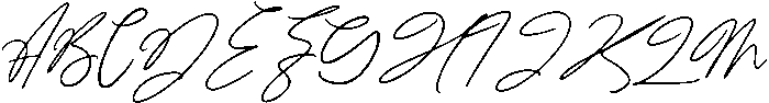 Bright Ending Regular otf (400) Font UPPERCASE