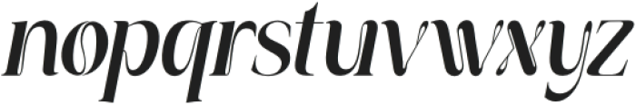 Bright Glamore Italic otf (400) Font LOWERCASE