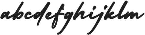 Bright Hills Regular otf (400) Font LOWERCASE