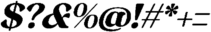 Bright Kondi Italic otf (400) Font OTHER CHARS