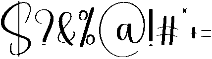 Bright Light Regular otf (300) Font OTHER CHARS