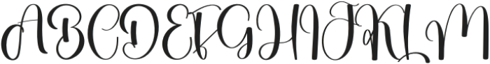 Bright Magnolia Regular otf (400) Font UPPERCASE