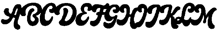 Bright Miracle Regular otf (400) Font UPPERCASE