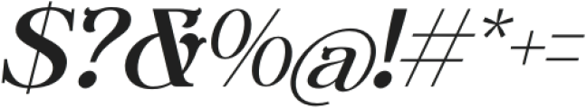 Bright Mirage Italic otf (400) Font OTHER CHARS