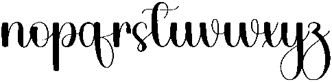 Bright Monday Regular otf (400) Font LOWERCASE