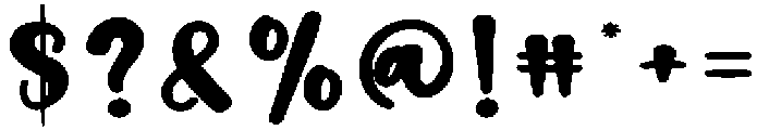 Bright Night Regular otf (400) Font OTHER CHARS
