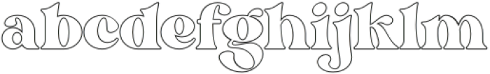 Bright Outline Outline otf (400) Font LOWERCASE