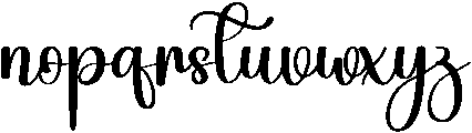 Bright Regular otf (400) Font LOWERCASE