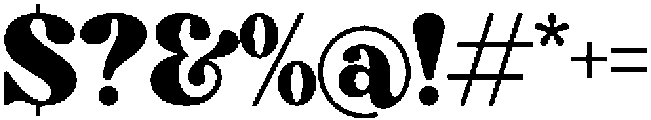 Bright Regular otf (400) Font OTHER CHARS