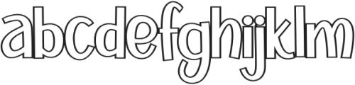 Bright Room Hollow otf (400) Font LOWERCASE