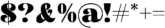 Bright Royale otf (400) Font OTHER CHARS