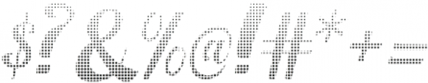 Bright Script Halftone Dots otf (400) Font OTHER CHARS