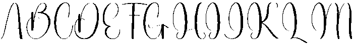 Bright Standar Regular otf (400) Font UPPERCASE