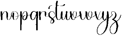 Bright Standar Regular otf (400) Font LOWERCASE