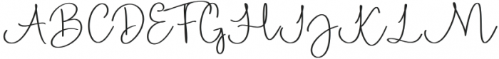 Bright Star signature Regular otf (400) Font UPPERCASE