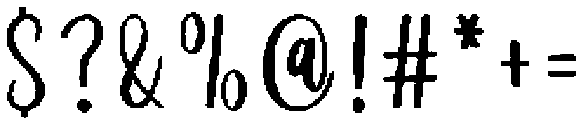 Bright Starlight Regular otf (300) Font OTHER CHARS