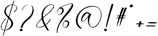 Bright Sunday Regular otf (400) Font OTHER CHARS