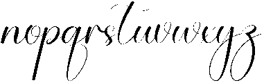 Bright Sunday Regular otf (400) Font LOWERCASE
