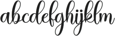 Bright Vibes Font Regular otf (400) Font LOWERCASE