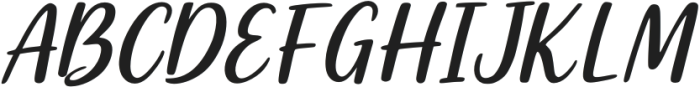 Bright Whisper  Italic otf (400) Font UPPERCASE